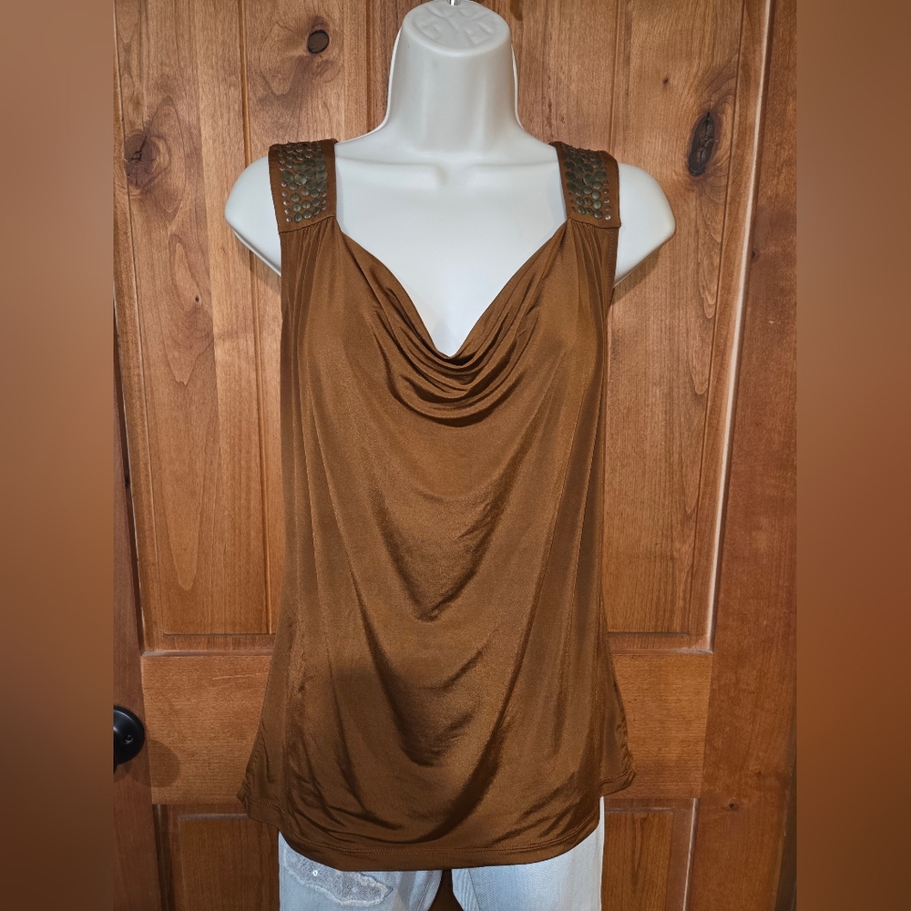 Worthington Bronze Sleeveless‎ Blouse
